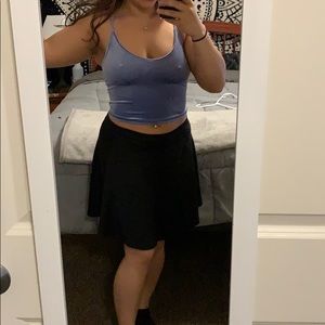 Blue velvet camisole